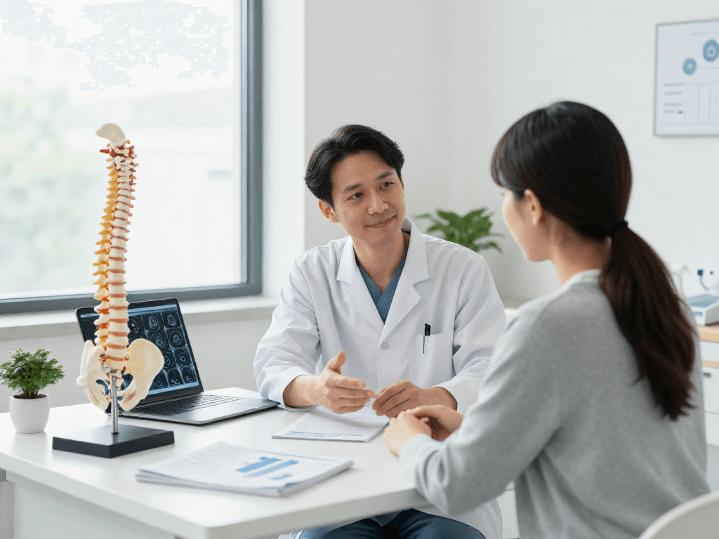 Engaging discussion about Bel kayması ameliyatı in a modern clinic setting.