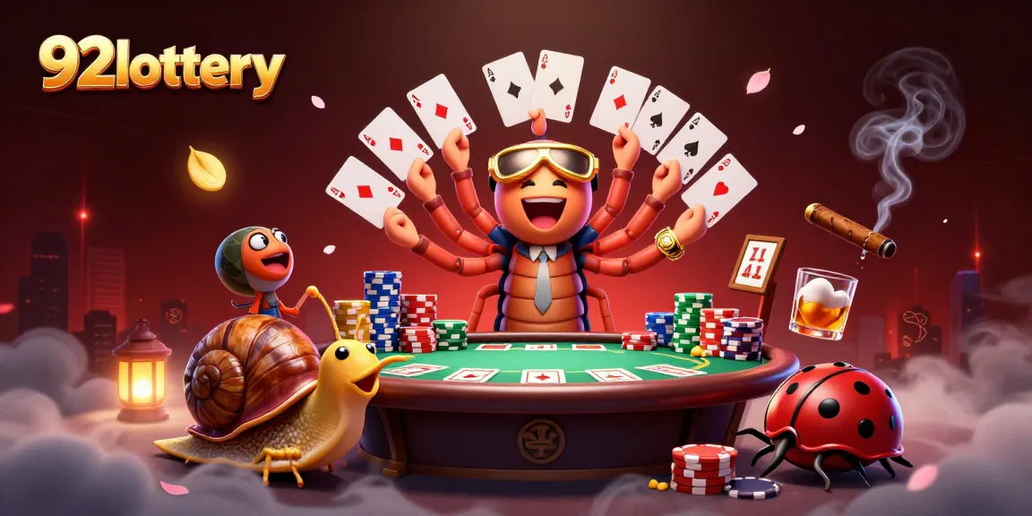 Experience the excitement at 92lottery with a vibrant scene showcasing thrilling gameplay and colorful characters.