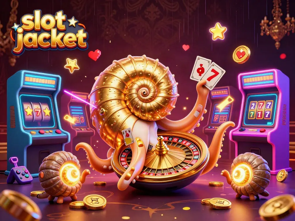 Experience the thrill of a slot jackpot with vibrant 3D casino elements and characters
