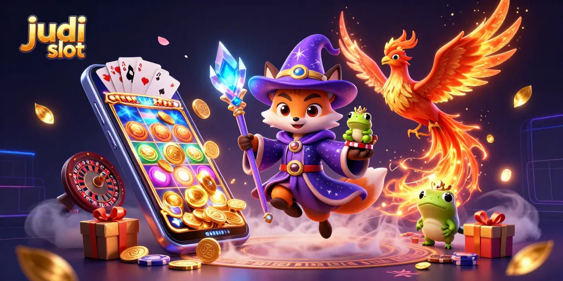 Pemain judi slot mencoba keberuntungannya di mesin slot dengan jackpot bersinar.