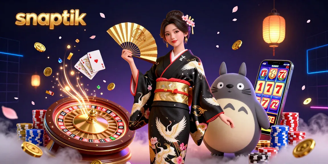 Download TikTok videos seamlessly with Snaptik in stunning quality, featuring vibrant casino imagery.