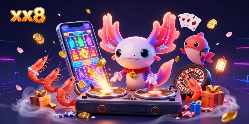 Spin thrilling games at xx 8 with vibrant 3D characters and dynamic casino elements.