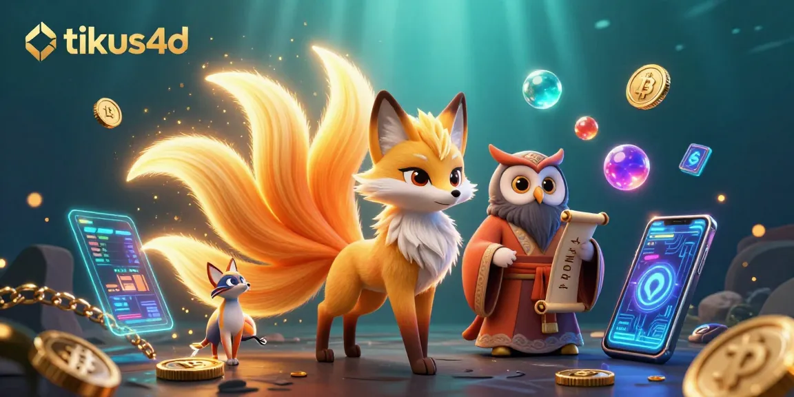 Experience tikus4d with vibrant 3D characters and crypto elements embodying online gambling excitement.