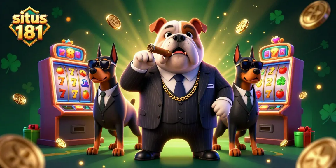 Experience excitement at situs 181 with a mafia boss bulldog leading the slot jackpot scene.