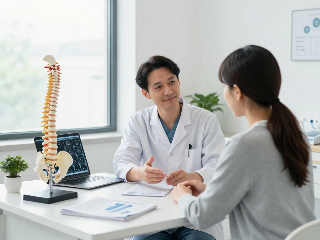 Engaging discussion about Bel kayması ameliyatı in a modern clinic setting.