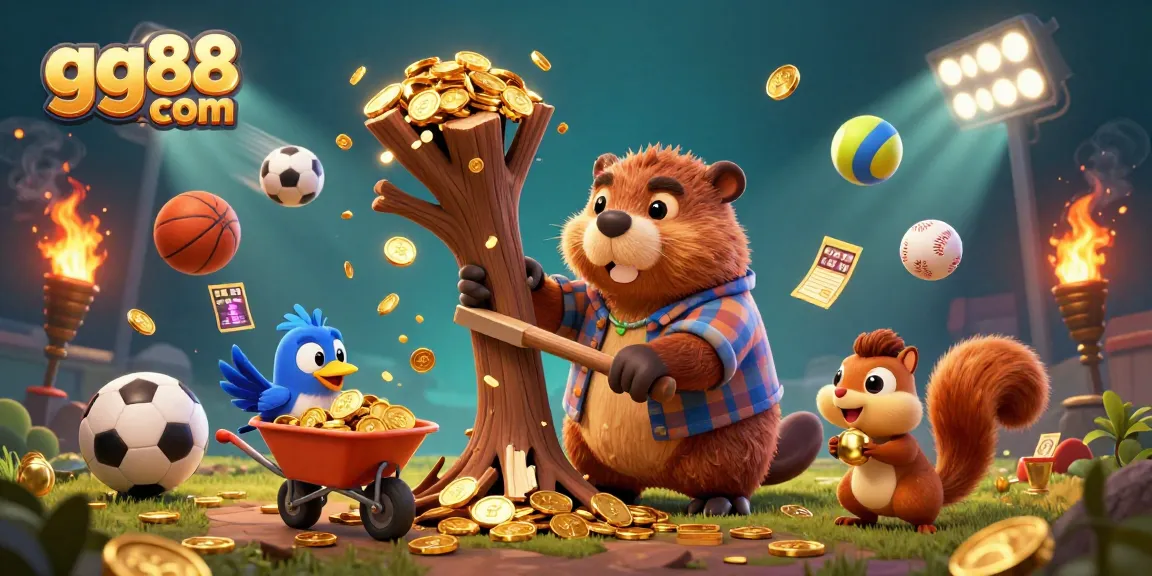 Experience winning strategies at gg88 com with vibrant cartoon-style casino illustration.