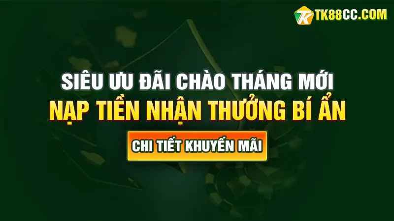 Siêu ưu đãi chào tháng mới nạp tiền nhận thưởng bí ẩn