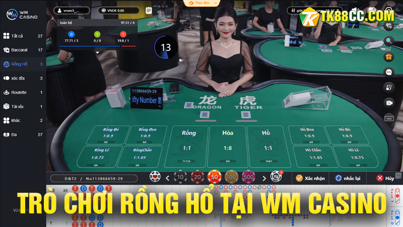 Trò chơi rồng hổ tại wm casino